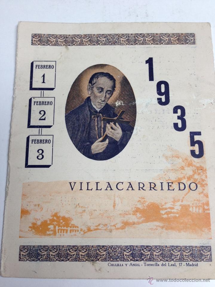 Tourismusbrosch&uuml;ren: VILLACARRIEDO - SANTANDER - CANTABRIA - A&Ntilde;O 1935 - FOLLETO DE LAS FIESTAS POMPILIANAS