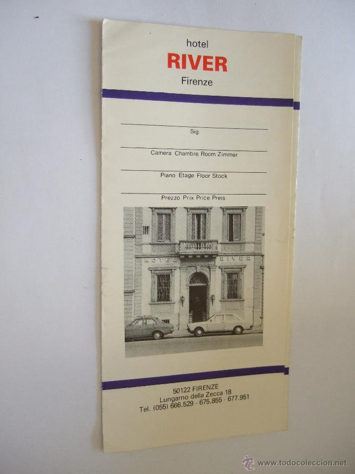 Folletos de turismo: FOLLETO DEL HOTEL RIVER - FIRENZE