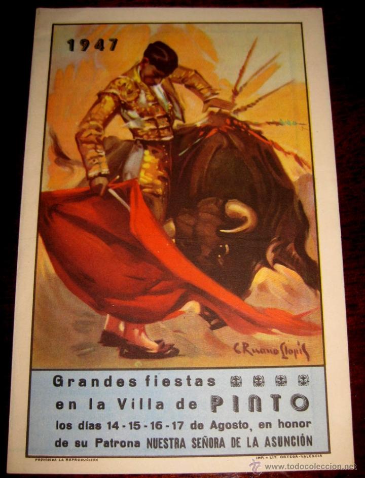 Tourismusbrosch&uuml;ren: ANTIGUO PROGRAMA OFICIAL DE LAS FIESTAS DE PINTO - MADRID - EN HONOR DE NUESTRA SE&Ntilde;ORA DE LA ASUNCIO