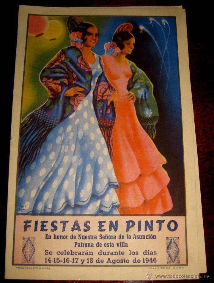 Tourismusbrosch&uuml;ren: ANTIGUO PROGRAMA OFICIAL DE LAS FIESTAS DE PINTO - MADRID - EN HONOR DE NUESTRA SE&Ntilde;ORA DE LA ASUNCIO