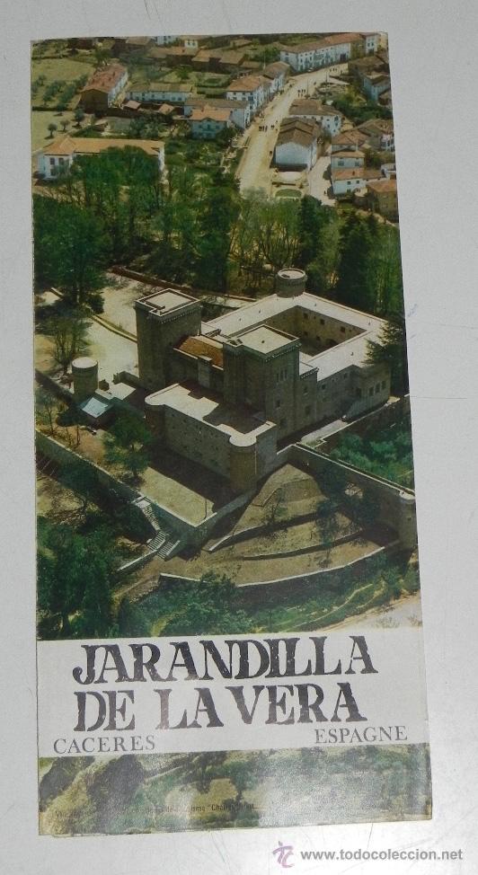 Brochures de tourisme: FOLLETO DE JARANDILLA DE LA VERA, CACERES, TRIPTICO DESPLEGABLE, MIDE 22 X 10 CMS, MUCHAS FOTOGRAFIA