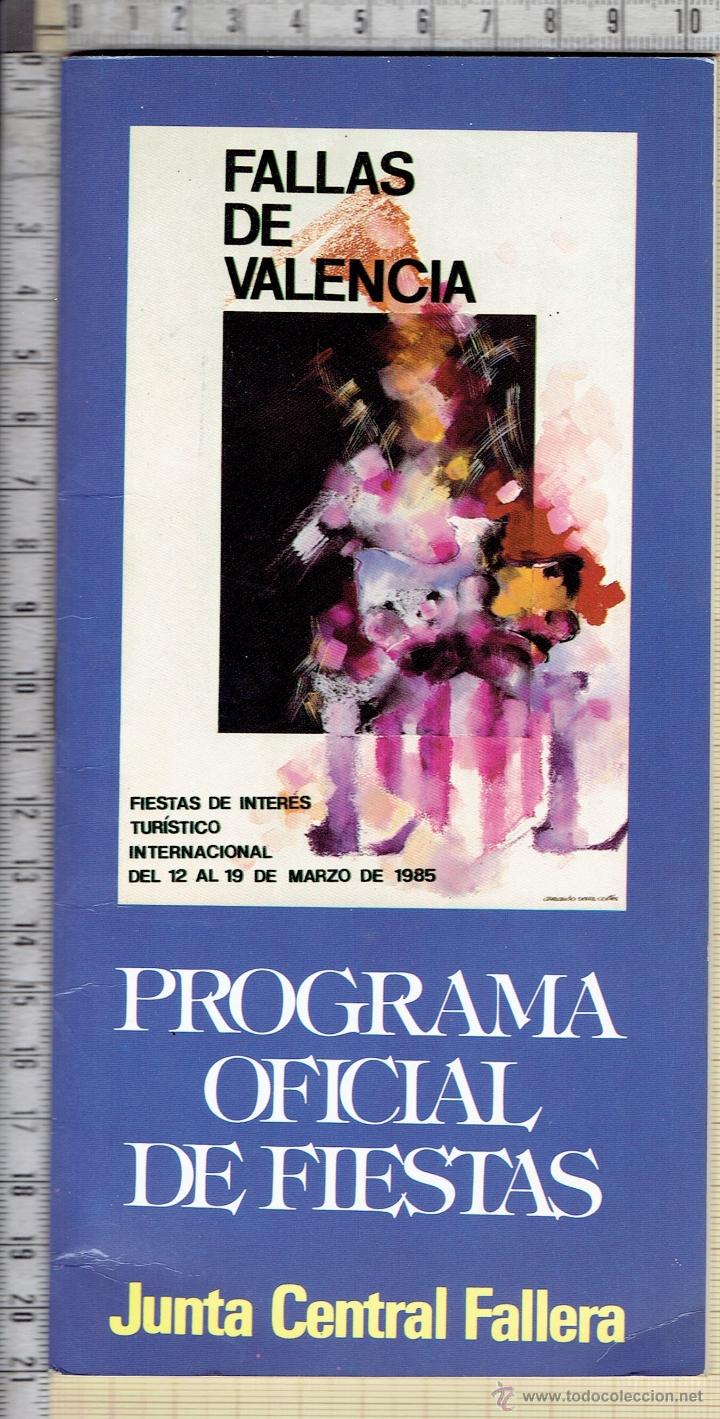 Brochures de tourisme: FALLAS DE VALENCIA-PROGRAMA OFICIAL-1985.