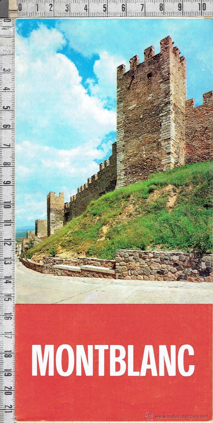 Folletos de turismo: FOLLETO TURISTICO MONTBLANC TARRAGONA-1984.