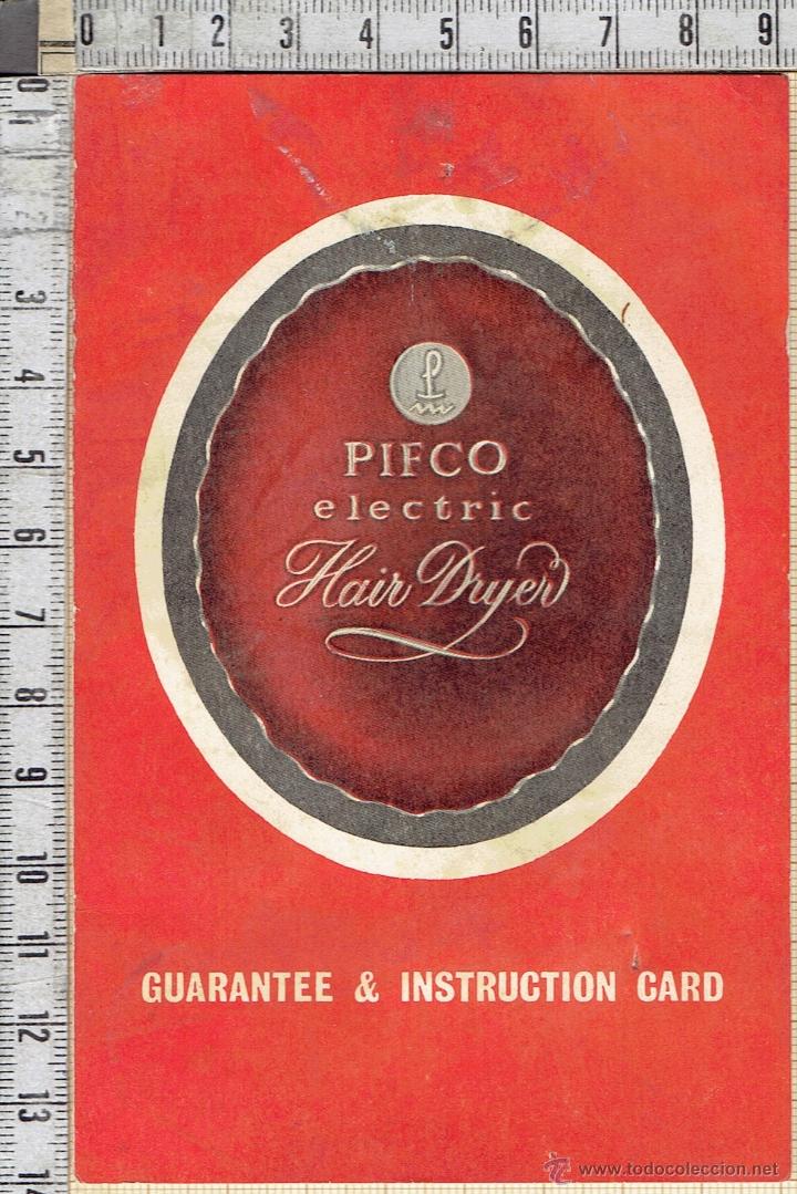 Travel Brochures: PIFCO-FOLLETO INTRUCCIONES GARANTIA.