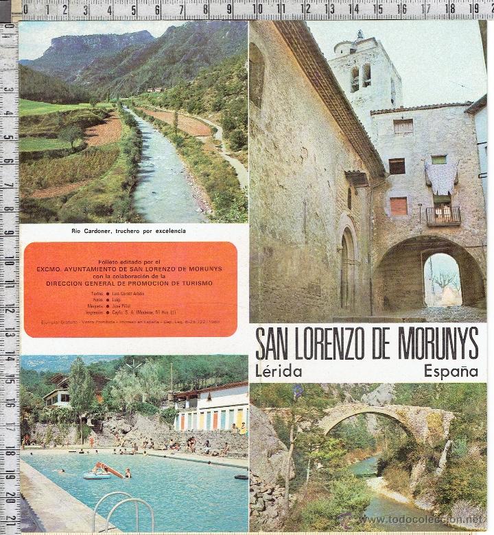 Folhetos de turismo: FOLLETO TURISTICO SAN LORENZO DE MORUNYS -LLEIDA.