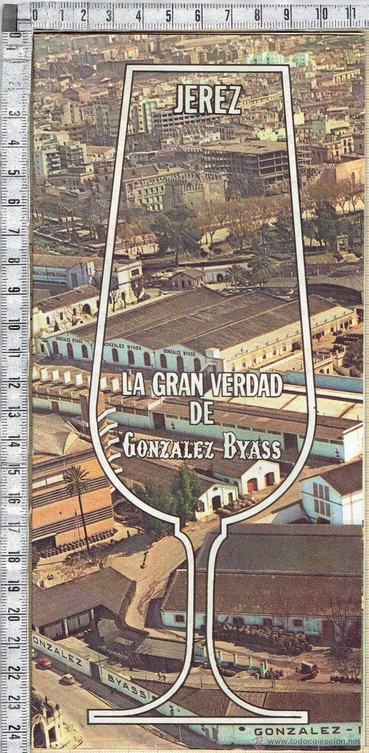 Folletos de turismo: FOLLETO TURISTICO JEREZ DE LA FRONTERA Y PUBLICITARIO PRODUCTOS GONZALEZ BYASS.
