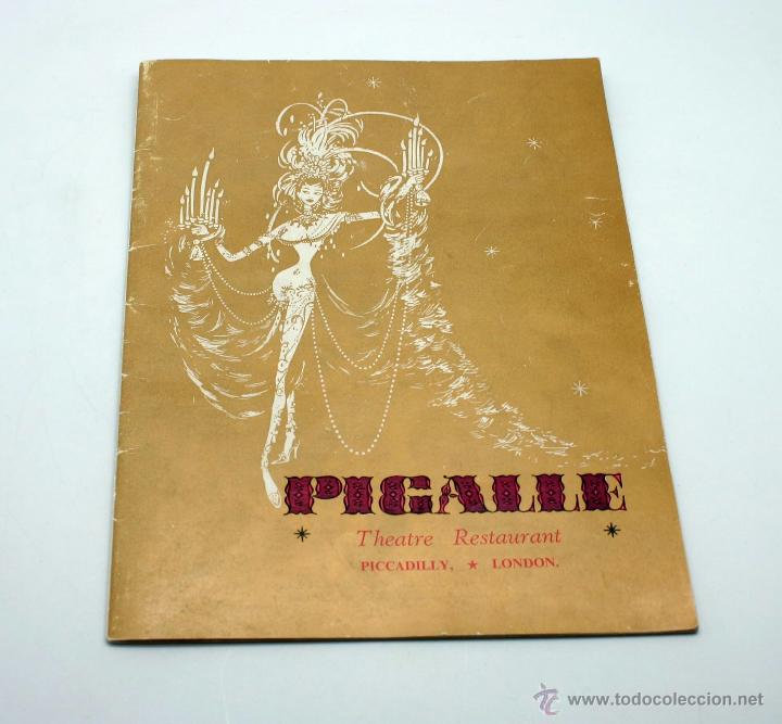 Tourismusbrosch&uuml;ren: Antiguo programa Teatro Picalle, Piccadilly London, a&ntilde;o 1953.