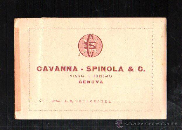 Folletos de turismo: FOLLETO DE TURISMO. CAVANNA - SPINOLA & C. GENOVA. 2&ordm; EXCURSION A EUROPA 1955. LEER