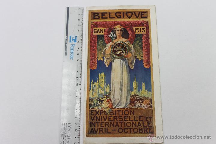 Folhetos de turismo: FOLLETO EXPOSICION UNIVERSAL 1913 BELGICA GAND.