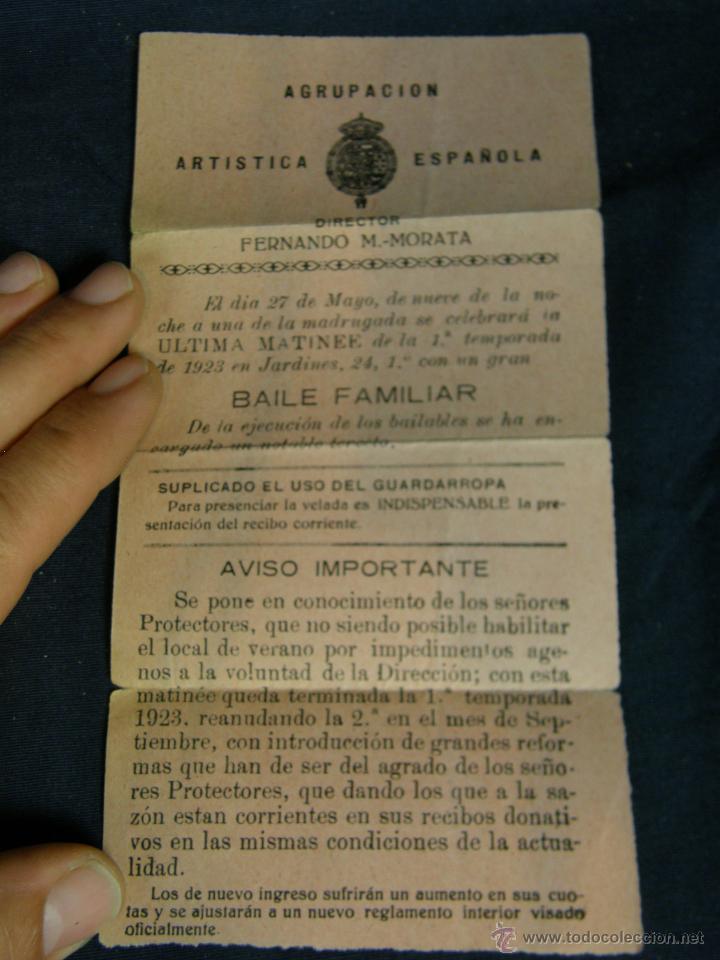 Travel Brochures: folleto agrupaci&oacute;n art&iacute;stica espa&ntilde;ola Fernando M Morata Baile Familiar 1923 Jardines