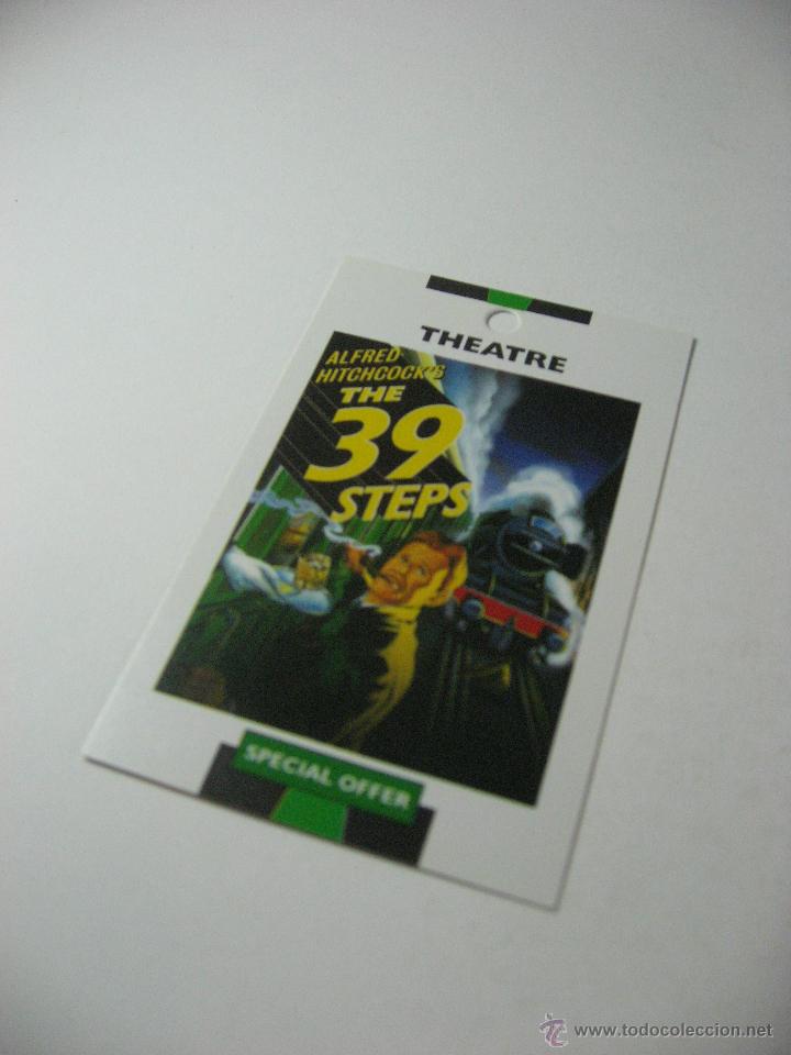 Folletos de turismo: MINI TARJETA OBRA DE TEATRO BROADWAY THE 39 STEPS, LOS 39 ESCALONES DE ALFRED HITCHCOCK, NUEVA YORK.