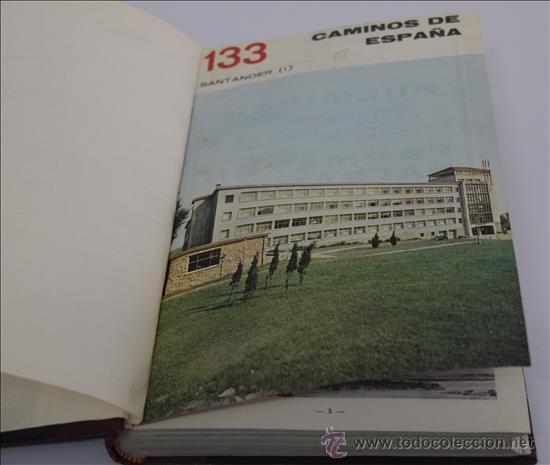 Folletos de turismo: Caminos de Espa&ntilde;a. Folletos del n&ordm; 133 al 155. A&ntilde;os sesenta. Encuadernados