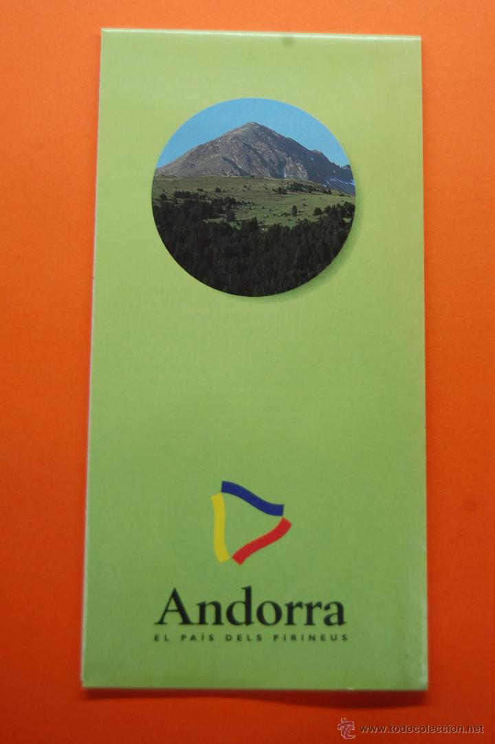 Brochures de tourisme: 1995 - PLANO MAPA DE ANDORRA REVERSO LUGARES TURISTICOS