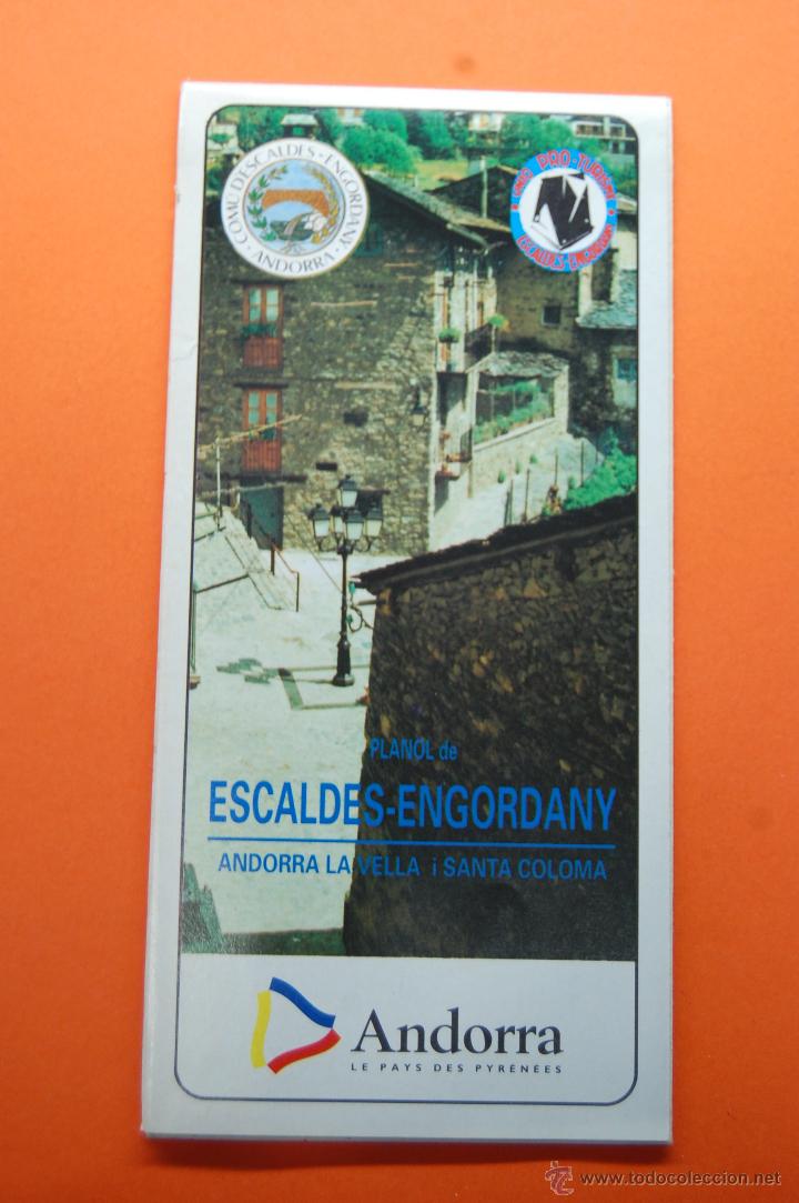 Folletos de turismo: 1994 - ANDORRA ESCALDES ENGORDANY ANDORRA LA VELLA Y SANTA COLOMA PLANO Y TURISMO