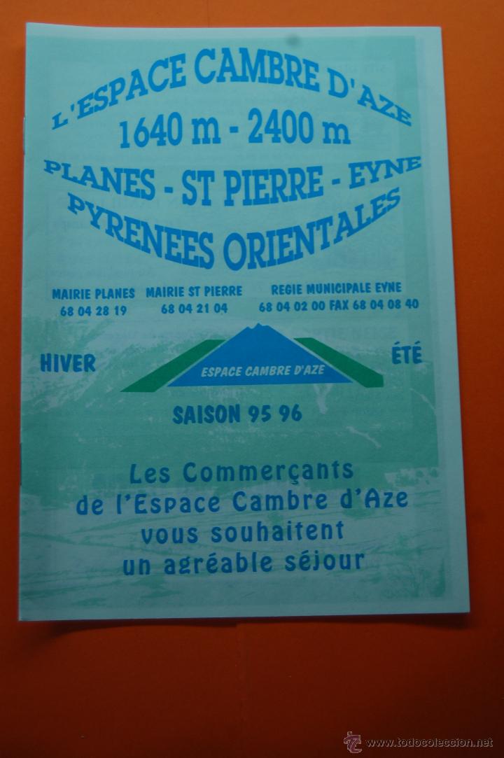 Folletos de turismo: 1995 - 1996 FRANCIA - ESTACION DE ESQUI CAMBRE