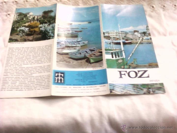 Tourismusbrosch&uuml;ren: FOLLETO TURISTICO  DE FOZ (LUGO). PUBLICACION DEL MINISTERIO DE INFORMACION Y TURISMO