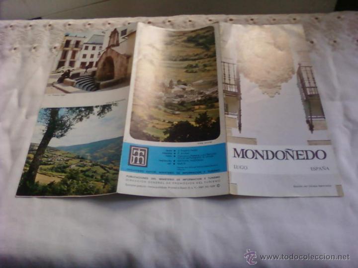 Travel Brochures: FOLLETO TURISTICO DE MONDO&Ntilde;EDO (LUGO). PUBLICACION DEL MINISTERIO DE INFORMACION Y TURISMO