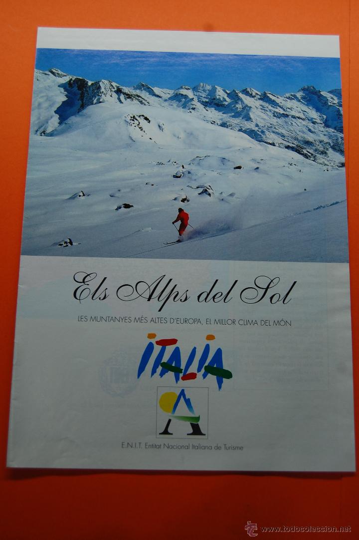 Folletos de turismo: ITALIA - ESTACION DE ESQUI ALPES, PIEMONT LLOMBARDIA VALL D'AOSTA