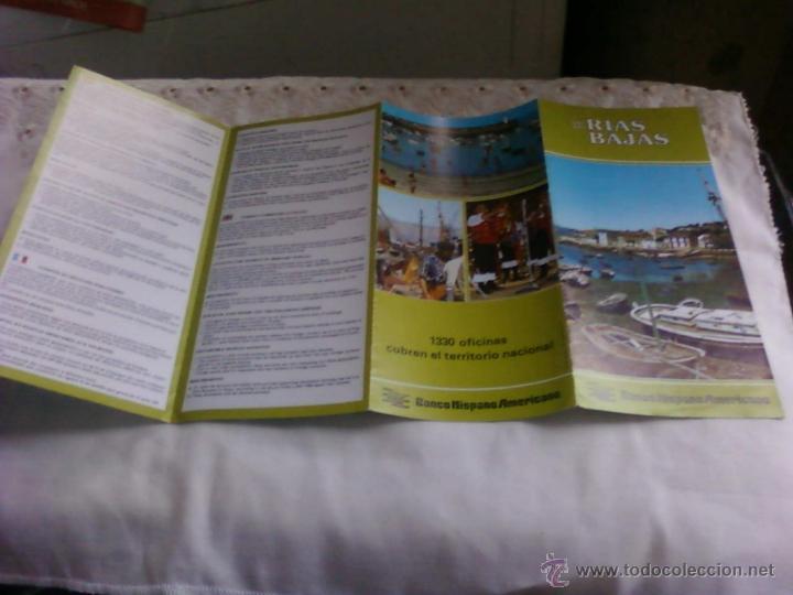 Folletos de turismo: FOLLETO RIAS BAJAS( RIAS BAIXAS) PUBLICIDAD BANCO HISPANO AMERICANO
