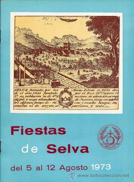 Tourismusbrosch&uuml;ren: Programa de fiestas patronales - Selva (Mallorca) 1973