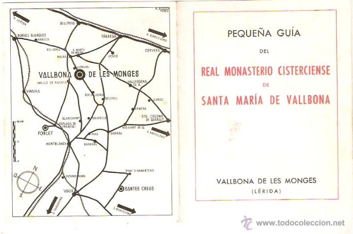Tourismusbrosch&uuml;ren: Vallbona de les Monges. L&eacute;rida. Guia. 1962. Vell i Bell.