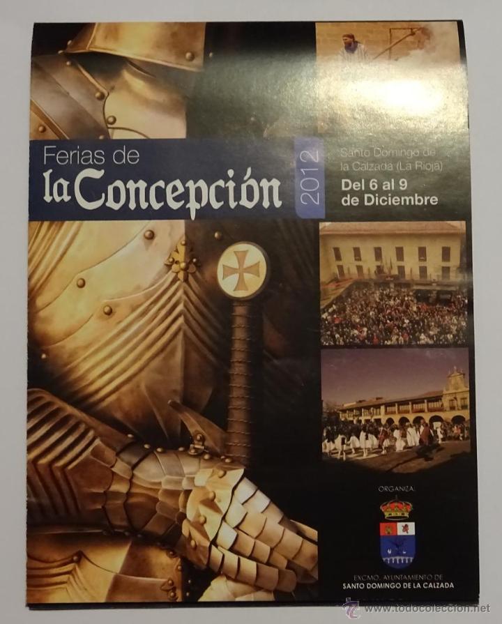 Tourismusbrosch&uuml;ren: Folleto turistico panfleto Santo Domingo de la Calzada Ferias de la Concepcion 2012 La Rioja