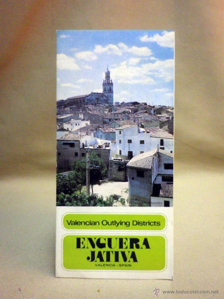 folleto turistico, triptico de enguera - jativa - Compra venta en  todocoleccion