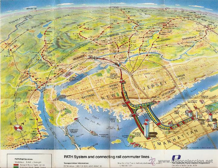Travel Brochures: PLANO GUIA MANHATTAN 1987