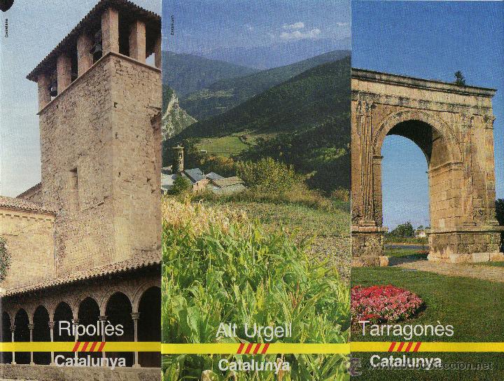 Tourismusbrosch&uuml;ren: LOTE DE 3 FOLLETOS DE CATALUNYA, A&Ntilde;OS 80
