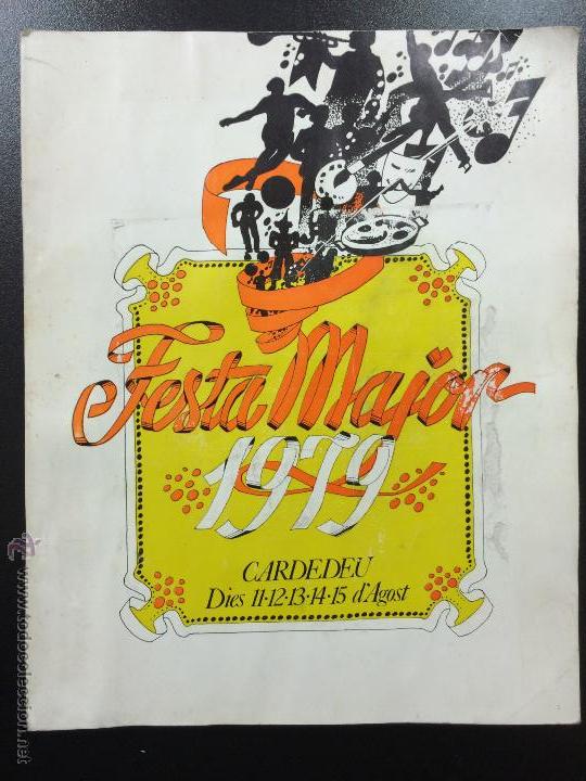 Travel Brochures: PROGRAMA FIESTA MAYOR DE CARDEDEU 1979 FESTA MAJOR.
