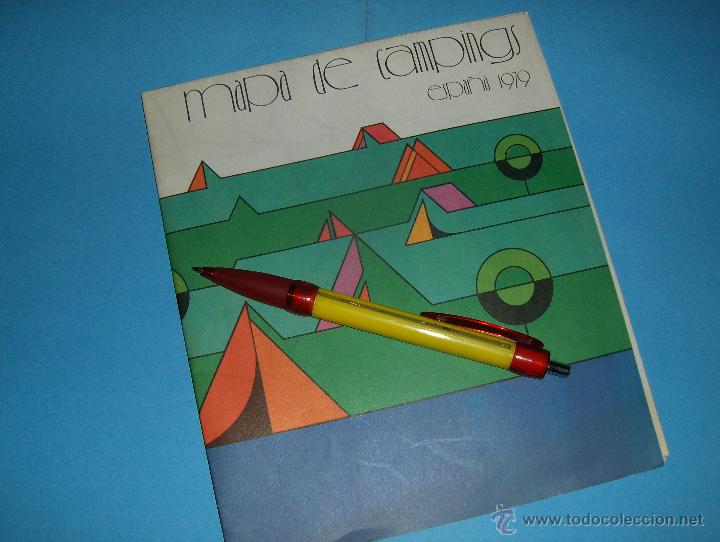 Brochures de tourisme: MAPA DE CAMPINGS, ESPA&Ntilde;A 1979. DESPLEGABLE.