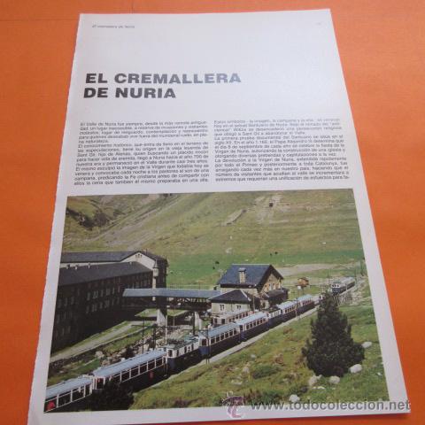 Tourismusbrosch&uuml;ren: EL CREMALLERA DE NURIA - FERROCARRIL RENFE
