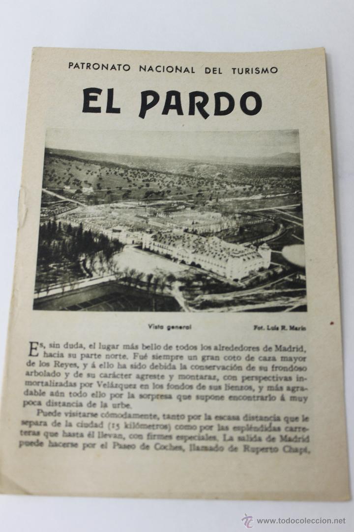 Tourismusbrosch&uuml;ren: CUADERNO TURISTICO, REPUBLICA ESPA&Ntilde;OLA, EL PARDO MADRID, ANTERIOR GUERRA CIVIL