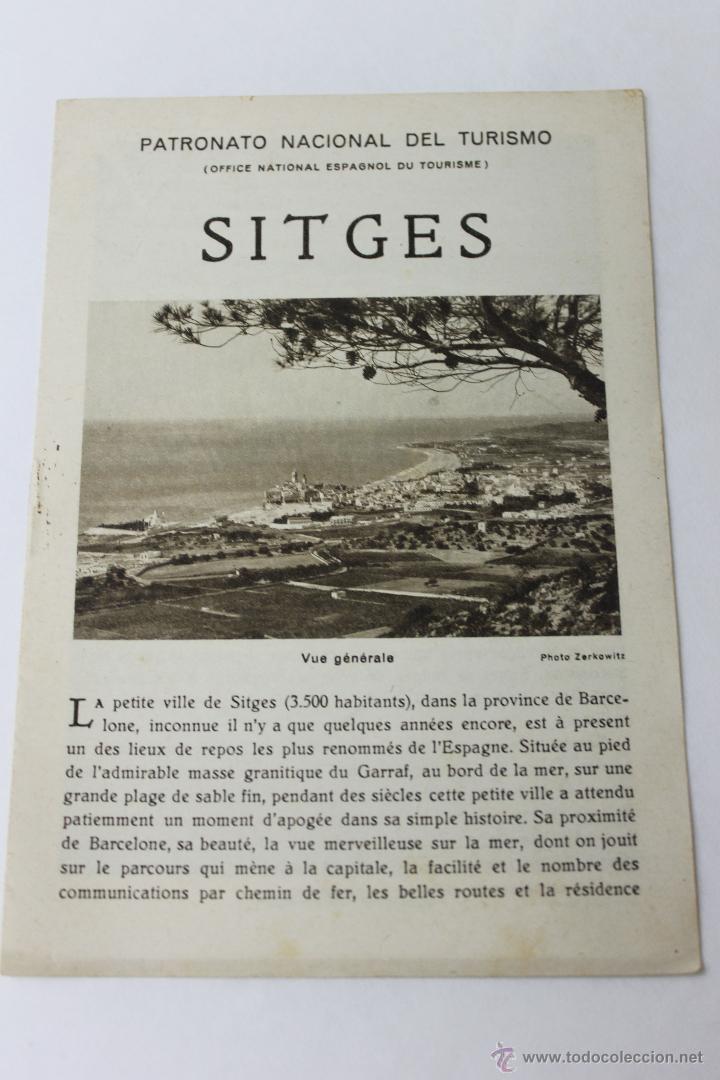 Travel Brochures: CUADERNO TURISTICO, REPUBLICA ESPA&Ntilde;OLA, SITGES BARCELONA, ANTERIOR GUERRA CIVIL