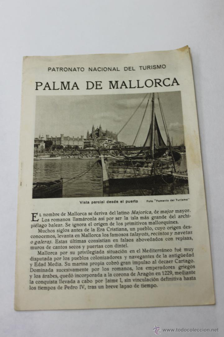 Tourismusbrosch&uuml;ren: CUADERNO TURISTICO, REPUBLICA ESPA&Ntilde;OLA, PALMA DE MALLORCA, ANTERIOR GUERRA CIVIL