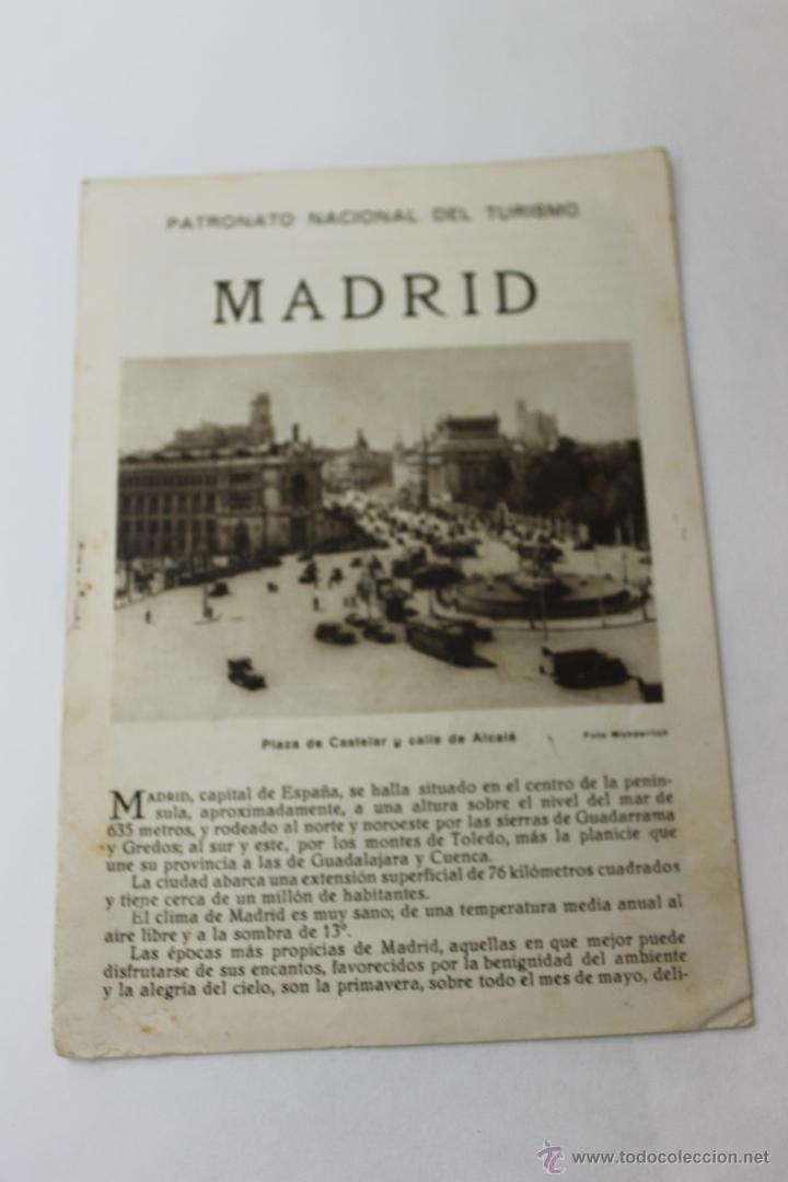 Tourismusbrosch&uuml;ren: CUADERNO TURISTICO, REPUBLICA ESPA&Ntilde;OLA, MADRID, ANTERIOR GUERRA CIVIL