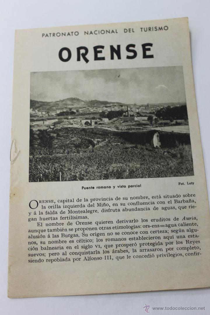 Tourismusbrosch&uuml;ren: CUADERNO TURISTICO, REPUBLICA ESPA&Ntilde;OLA, ORENSE, ANTERIOR GUERRA CIVIL