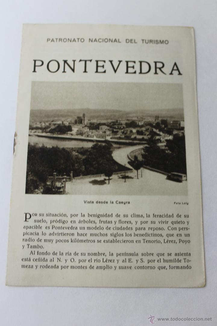 Tourismusbrosch&uuml;ren: CUADERNO TURISTICO, REPUBLICA ESPA&Ntilde;OLA, PONTEVEDRA, ANTERIOR GUERRA CIVIL