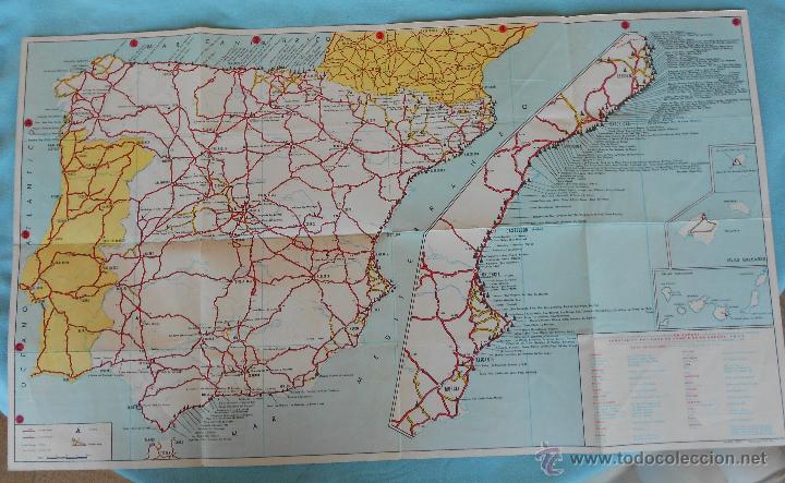 Folletos de turismo: MAPA DE CAMPINGS 1971 DESPLEGABLE - Foto 2