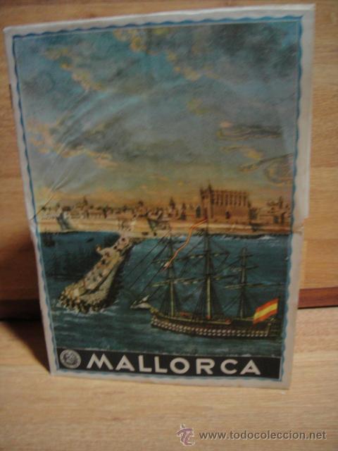 Travel Brochures: mallorca , folleto de turismo a&ntilde;o 1946 - desplegable con dos hojas interiores