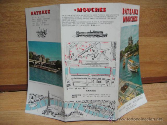 Folleto Turistico Del Bateaux Mouches Paris A Comprar Folletos De Turismo Antiguos En Todocoleccion