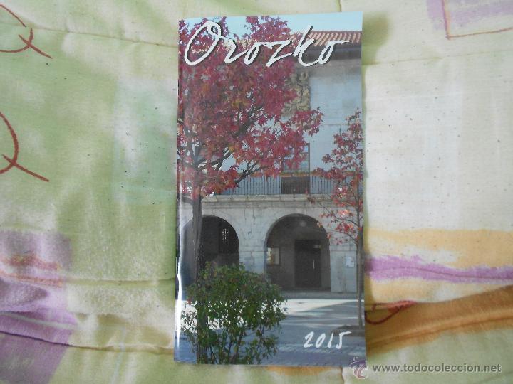 Folletos de turismo: OROZKO 2015 TEXTO BILING&Uuml;E EUSKERA ESPA&Ntilde;OL ILUSTRADO 35PP