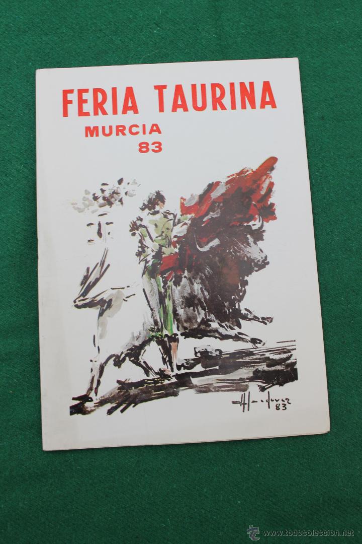 Travel Brochures: PROGRAMA FERIA TAURINA MURCIA 1983, PORTADA ALMODOVAR
