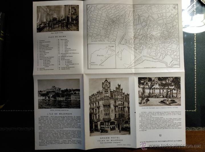 Travel Brochures: Folleto Hoteles de Mallorca, S.A. Plano, Huecograbado Mumbr&uacute;. Franc&eacute;s. 1932