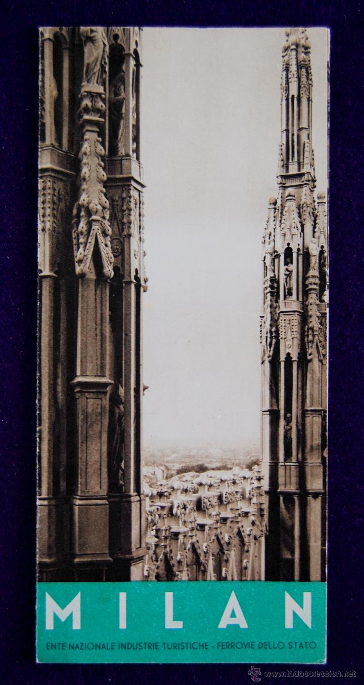 Folhetos de turismo: FOLLETO TURISTICO. MILAN (ITALIA). A&Ntilde;O 1934. CON PLANO.