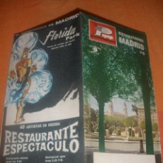 Folletos de turismo: MADRID - EXCURSIONES - (INCLUYE PLANO) - PULLMANTUR - AÑO 1976 - . Lote 50924851