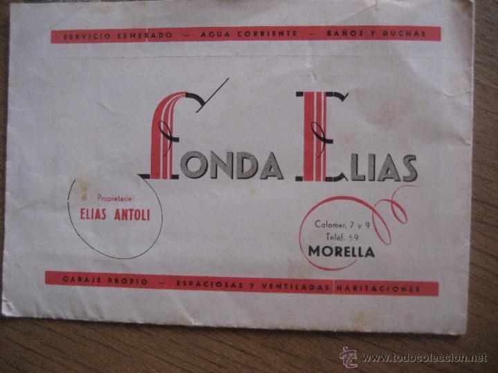 Tourismusbrosch&uuml;ren: Morella. 1962. Folleto-Postal Fonda Elias.