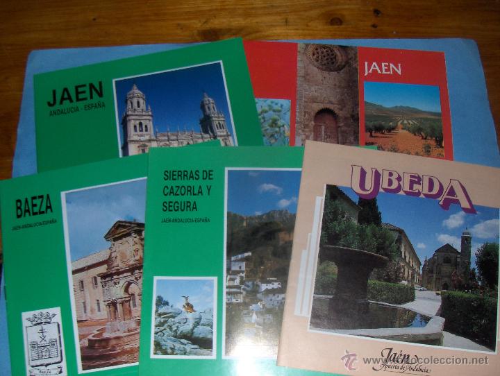 Tourismusbrosch&uuml;ren: JAEN Y PROVINCIA. 20 FOLLETOS DE TURISMO. ORCERA CAZORLA BAILEN SEGURA MARTOS QUESADA UBEDA BAEZA.