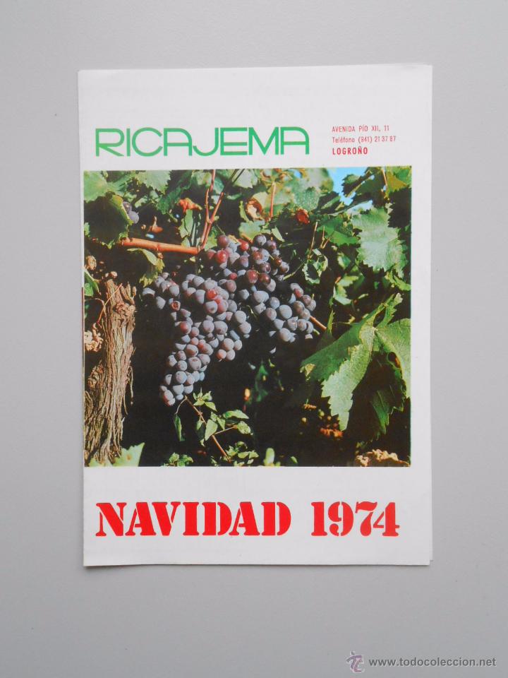 Tourismusbrosch&uuml;ren: FOLLETO PUBLICITARIO RICAJEMA LOGRO&Ntilde;O 1974. TDKP5