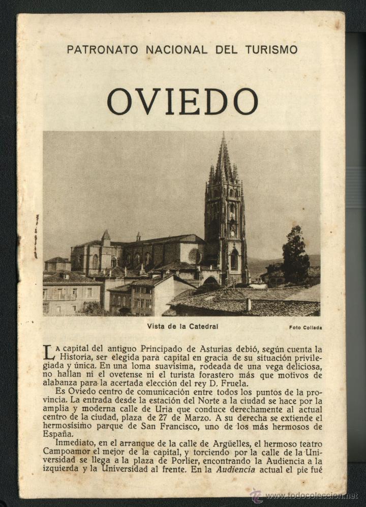 Folhetos de turismo: OVIEDO - FOLLETO TURISTICO DE LA REPUBLICA ESPA&Ntilde;OLA